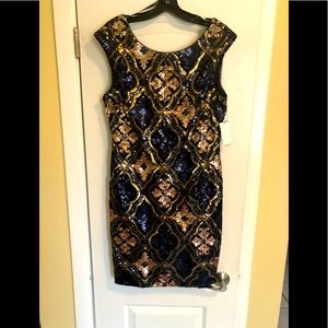 Nicole Miller Sequined Dress NWT SZ 10